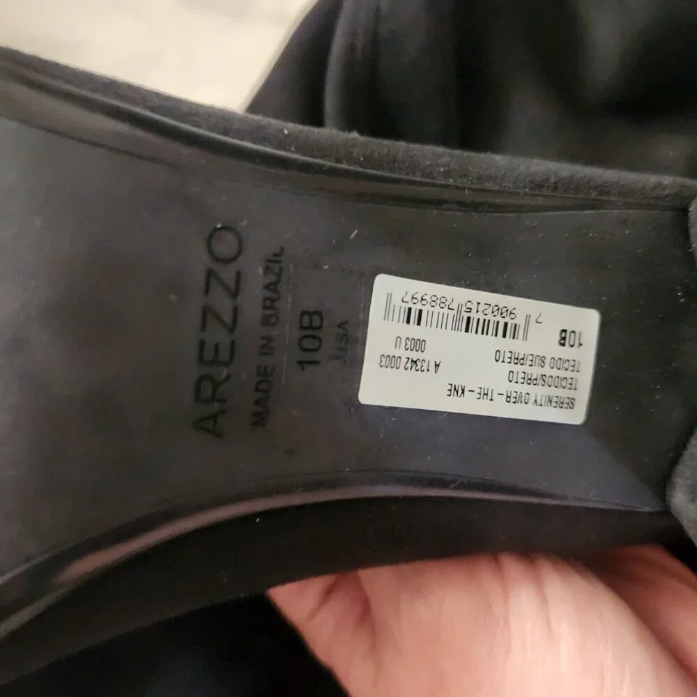 Arezzo Black Over the Knee 